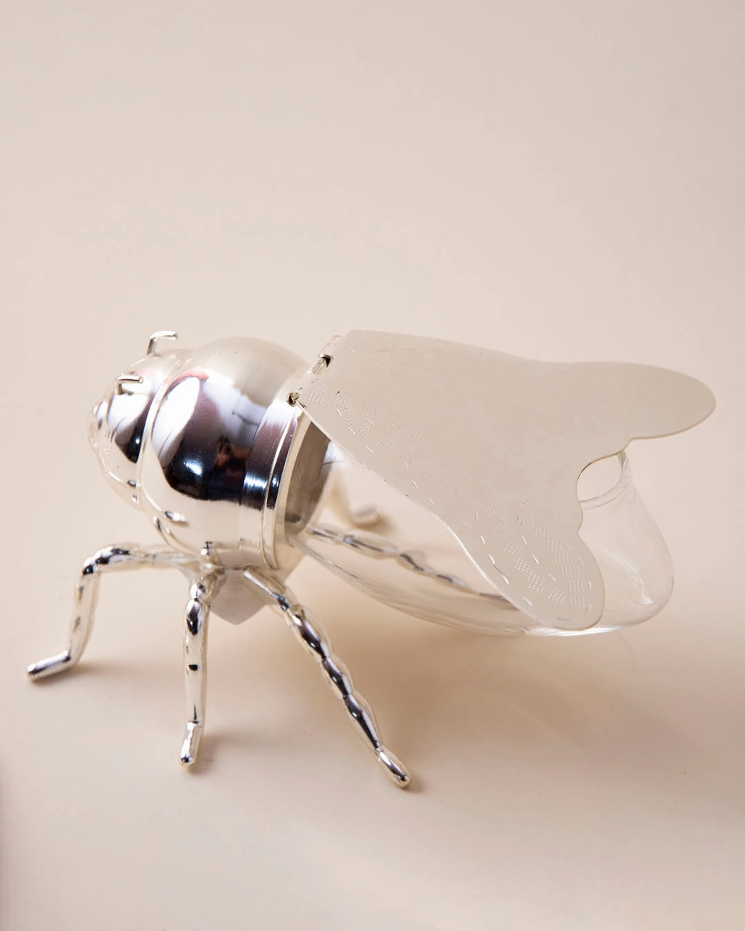 HoneyBee Honey Pot - Silver