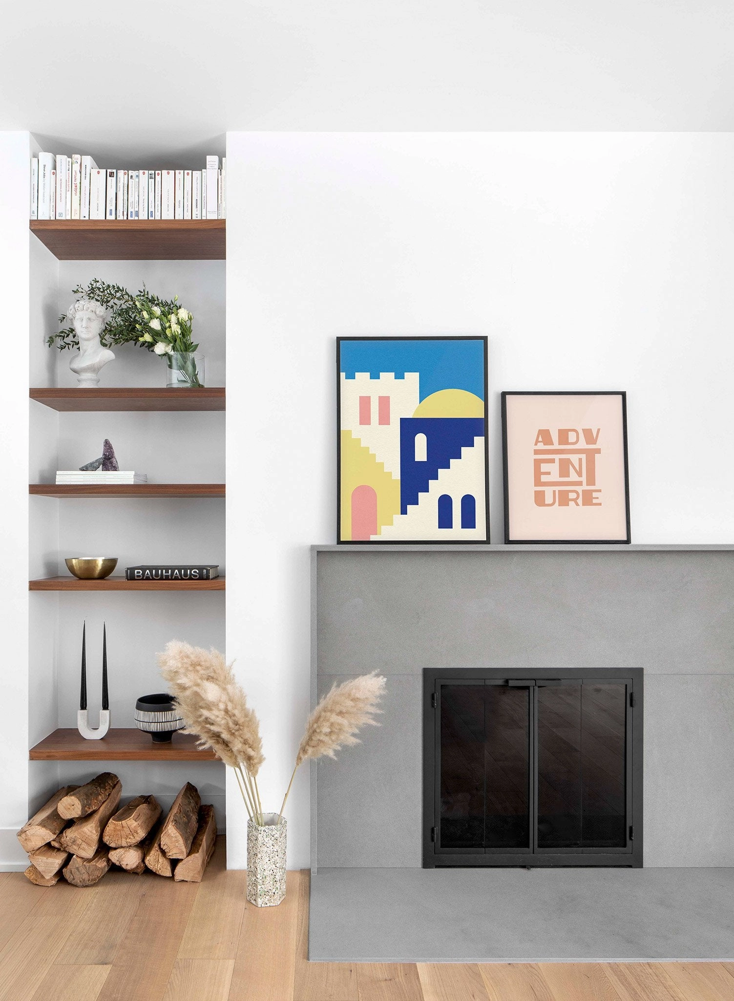 Houses and Stairs of Rabat, Poster
