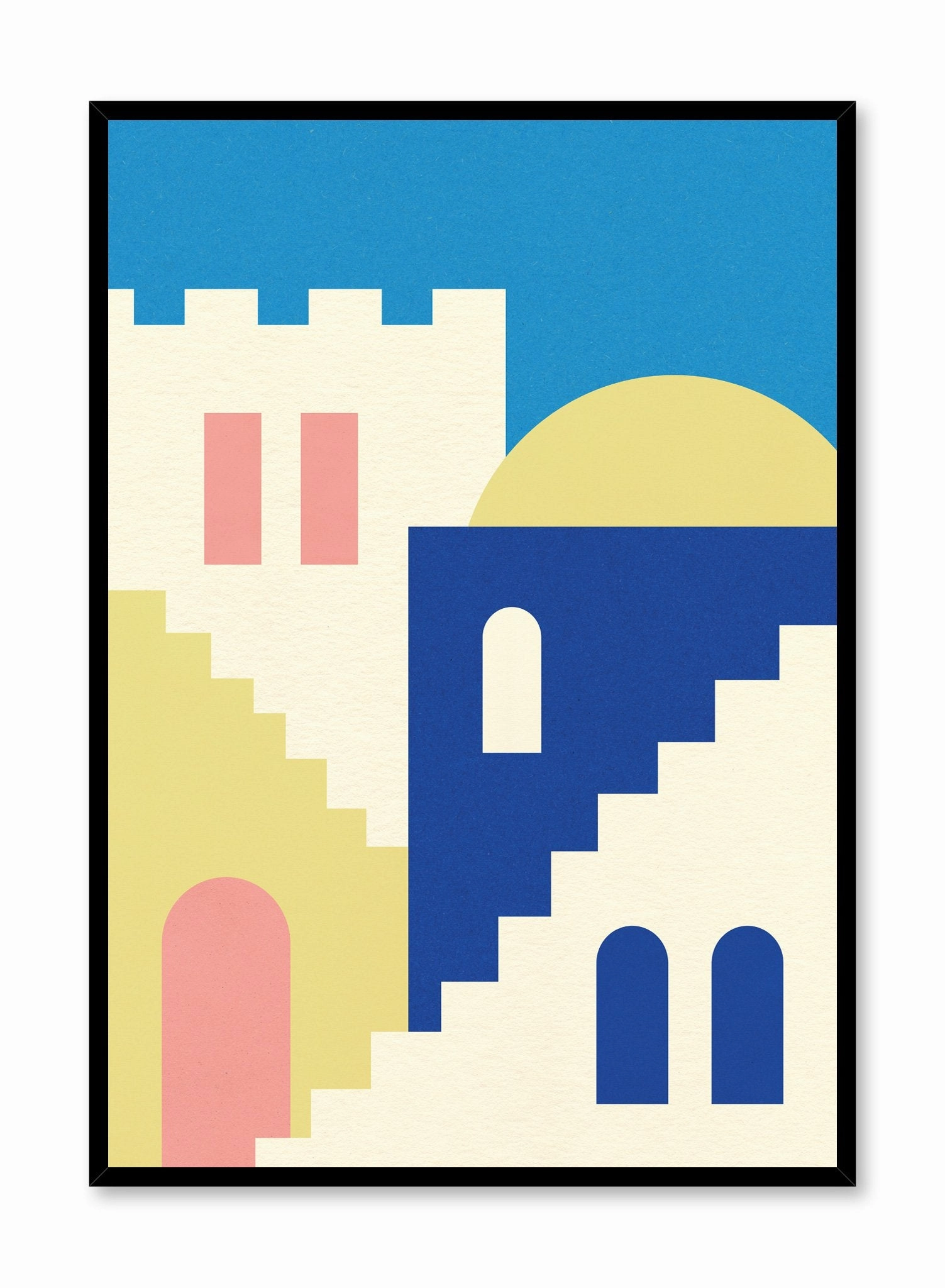 Houses and Stairs of Rabat, Posterpop culture themed posters