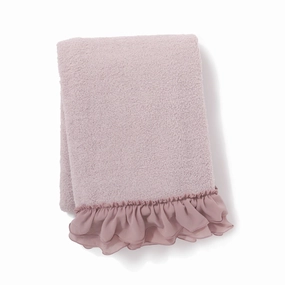 Howamoko Frill Throw (Knee Blanket) 1500 X 800 Pinkbedding sets ,throw blankets 