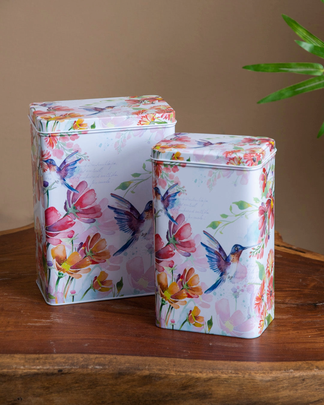 Hummingbird Harmony Storage Canister - Set Of 2