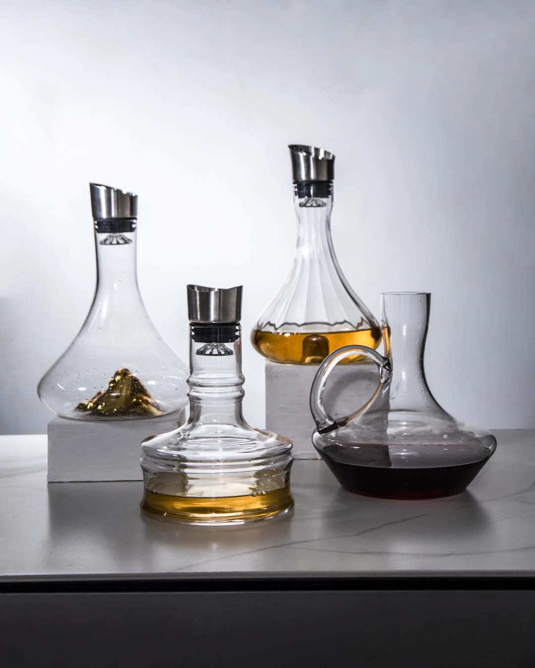 Ice Mountan Glass Decanter