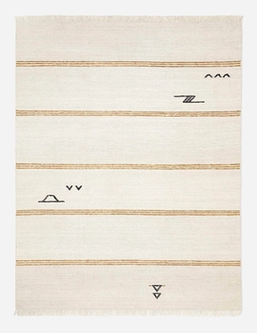 Iconic Stripe Flatweave Rug by Sarah Sherman Samuelmodern color block patchwork rug