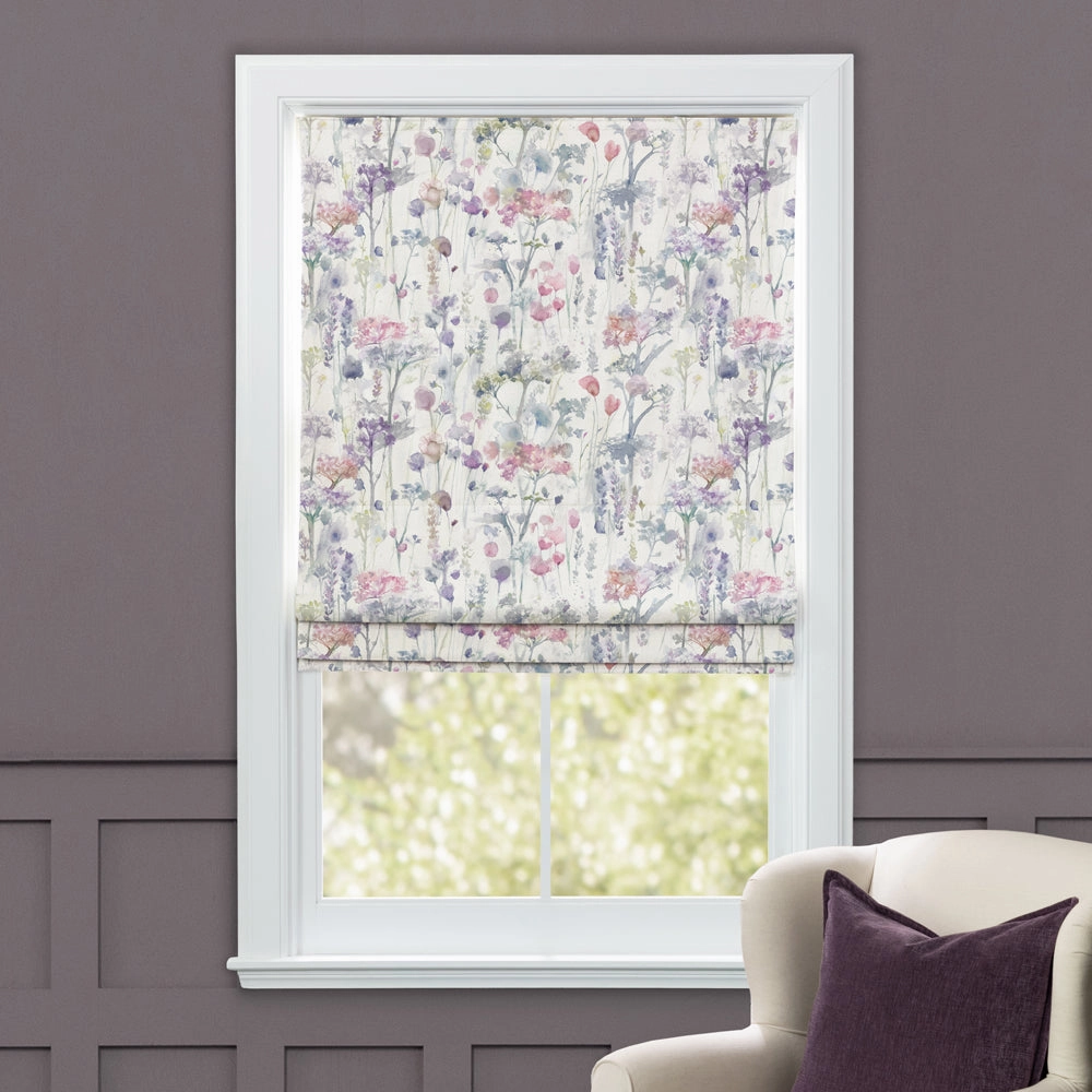 Ilinizas Printed Cotton Made to Measure Roman Blinds Coral