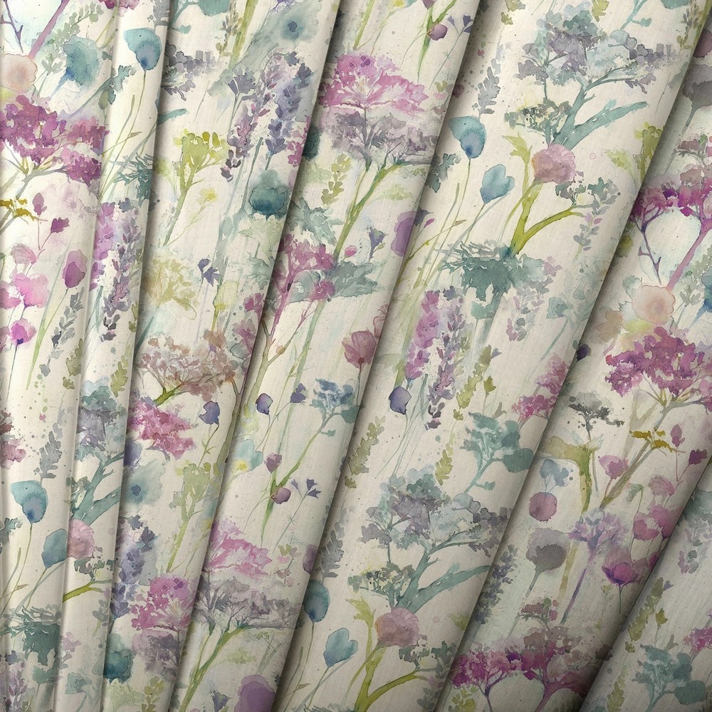 Ilinizas Printed Cotton Made to Measure Roman Blinds Summer Natural