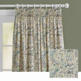 Ilinizas Printed Made to Measure Curtains Violet Naturalbedding sets ,throw blankets 
