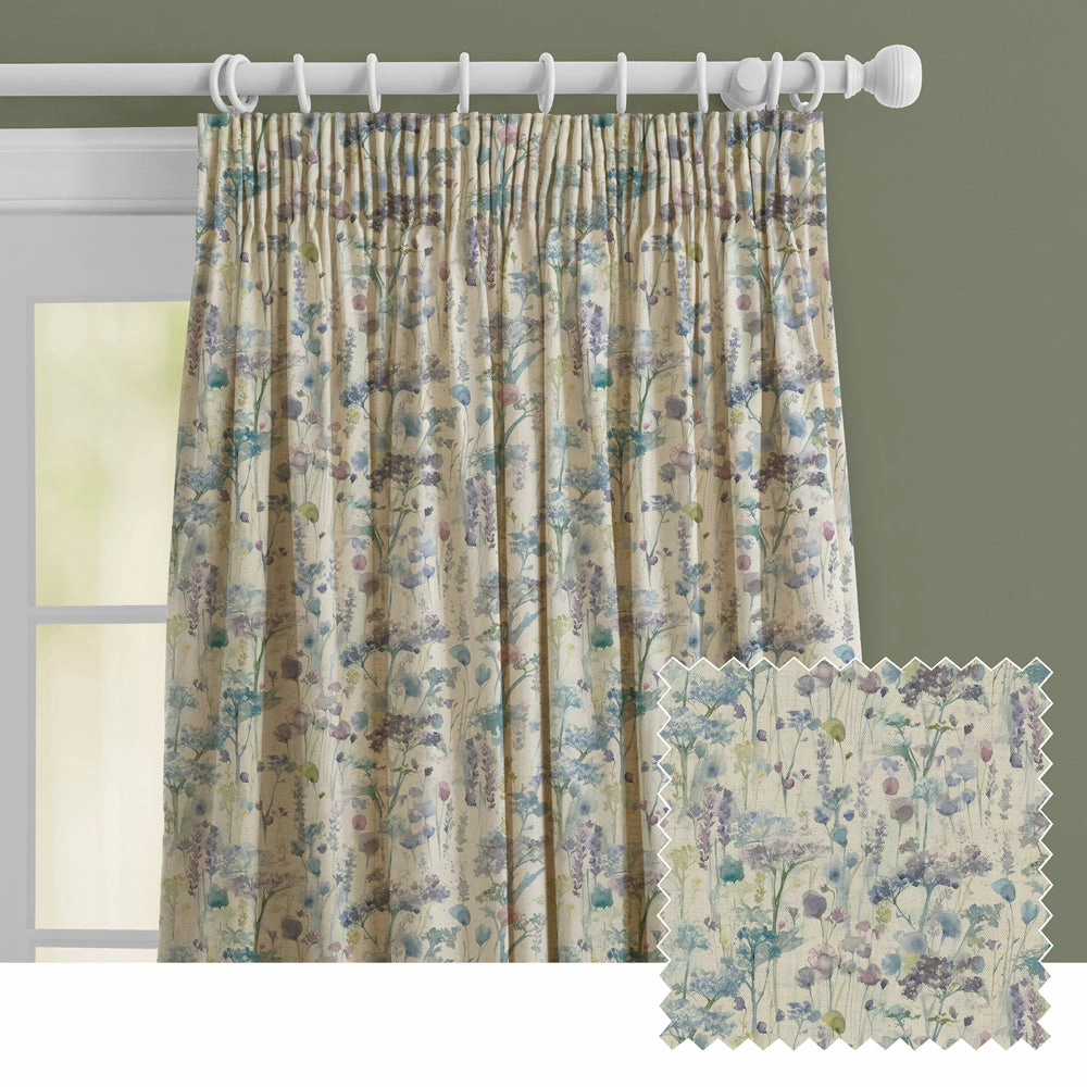 Ilinizas Printed Made to Measure Curtains Violet Naturalbedding sets ,throw blankets 