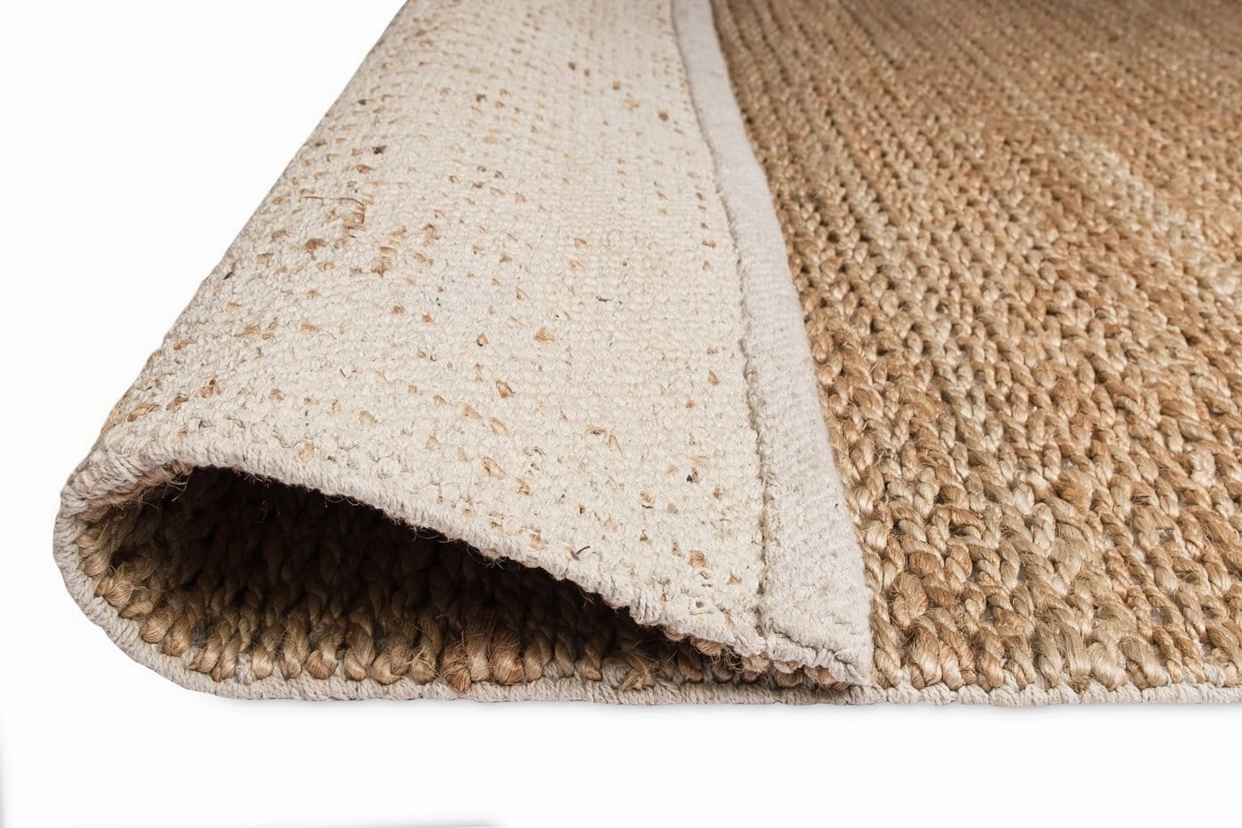 Indigo Natural Tan Braided Jute Runner Rug