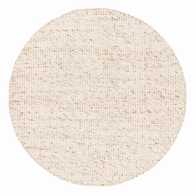 Indya Marbled Cream and Beige Chunky Wool Round Rugmodern color block patchwork rug