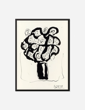 Ink Flower 5 Wall Art by Arthur Krakowernordic style wall decor