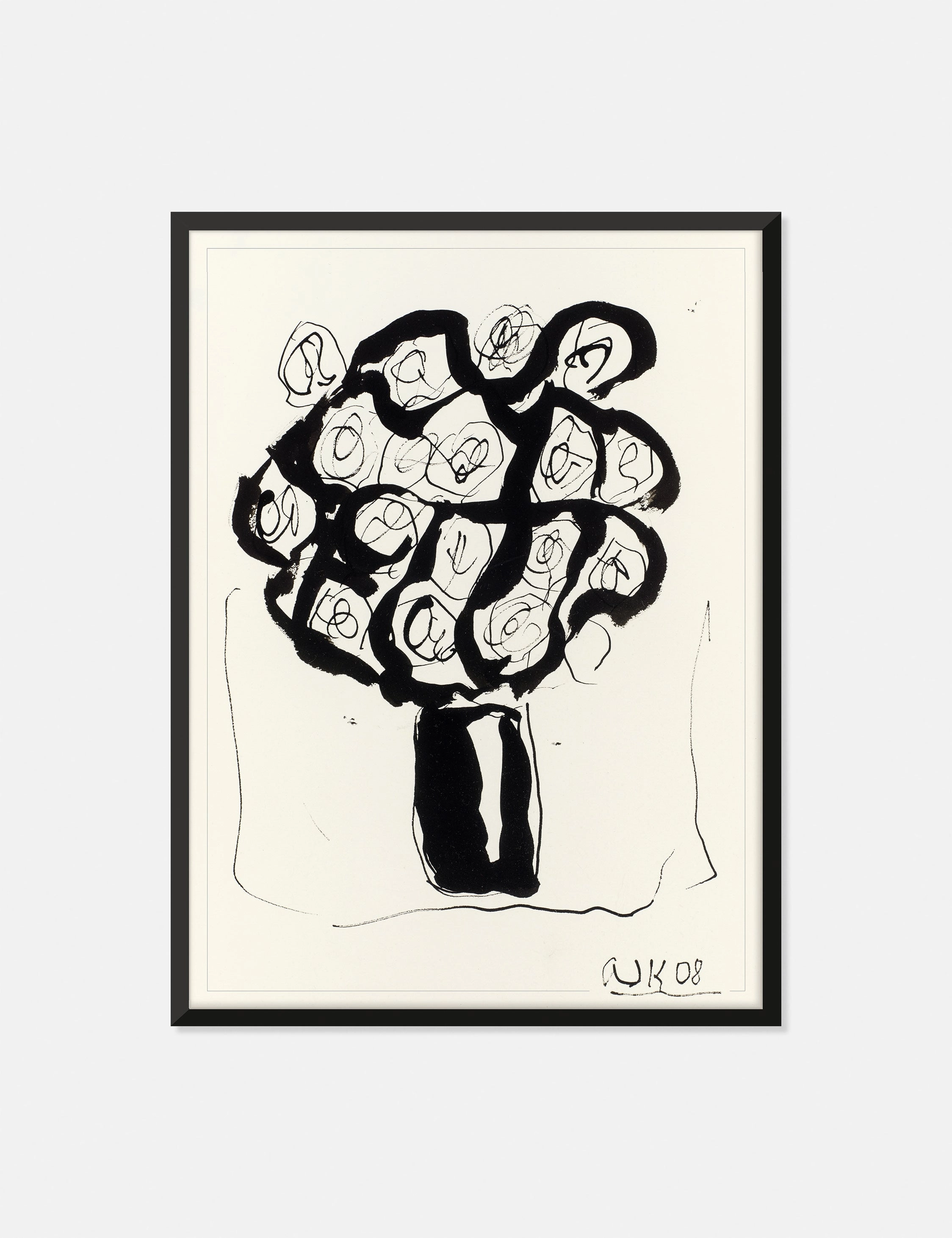 Ink Flower 5 Wall Art by Arthur Krakowernordic style wall decor