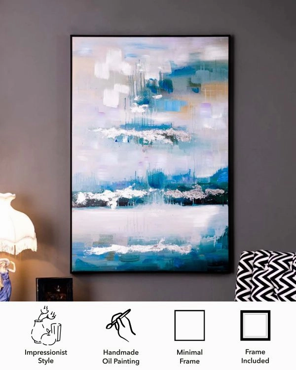 Inner Depths Semi Hand-made Wall Art - 32*48  Inch