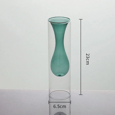 Inside Out Double Walled Glass Vase