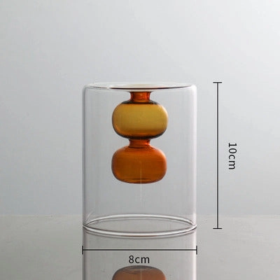 Inside Out Double Walled Glass Vase