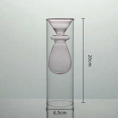 Inside Out Double Walled Glass Vase
