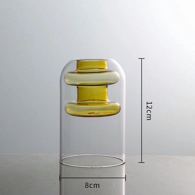 Inside Out Double Walled Glass Vase