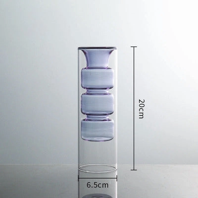 Inside Out Double Walled Glass Vase