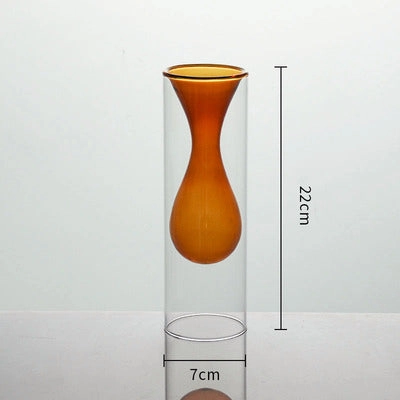 Inside Out Double Walled Glass Vase