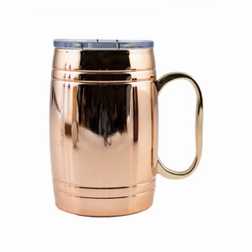 Insulated Copper Beer Mugglass cups ,personalized mugs 