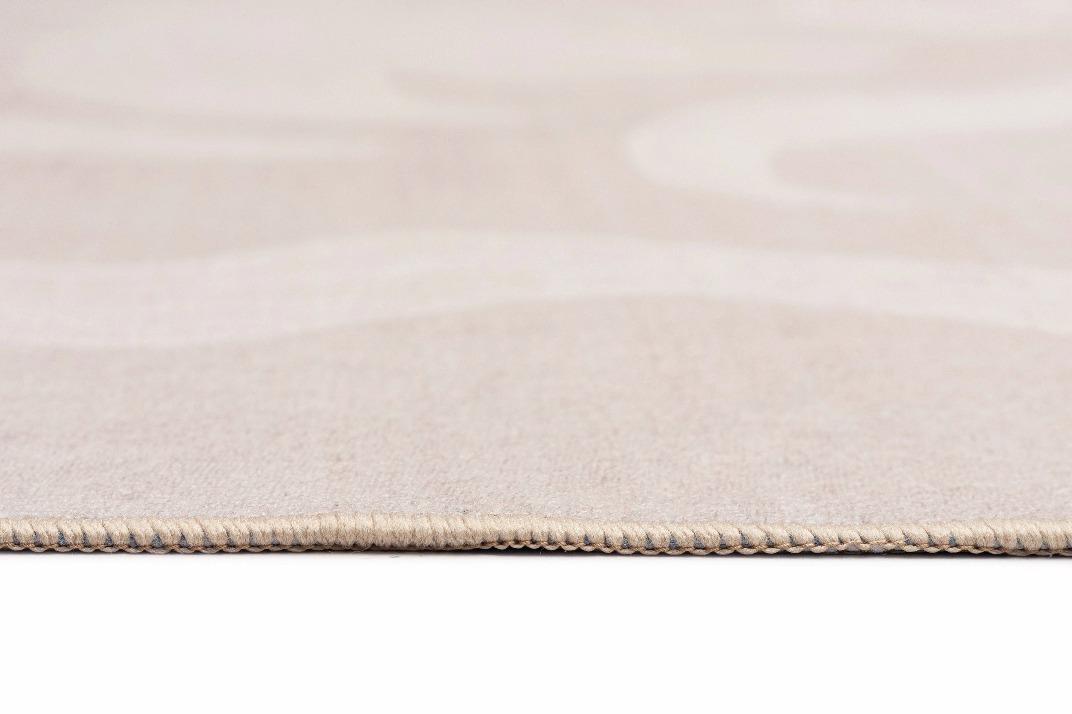 Irene Beige Botanical Washable Rug