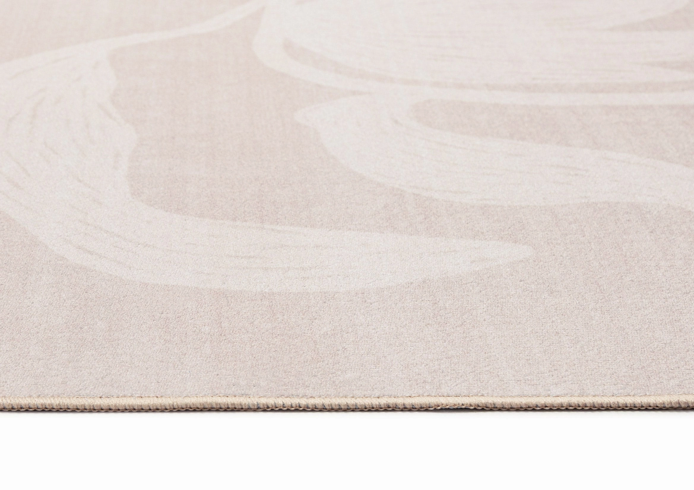 Irene Beige Botanical Washable Rug