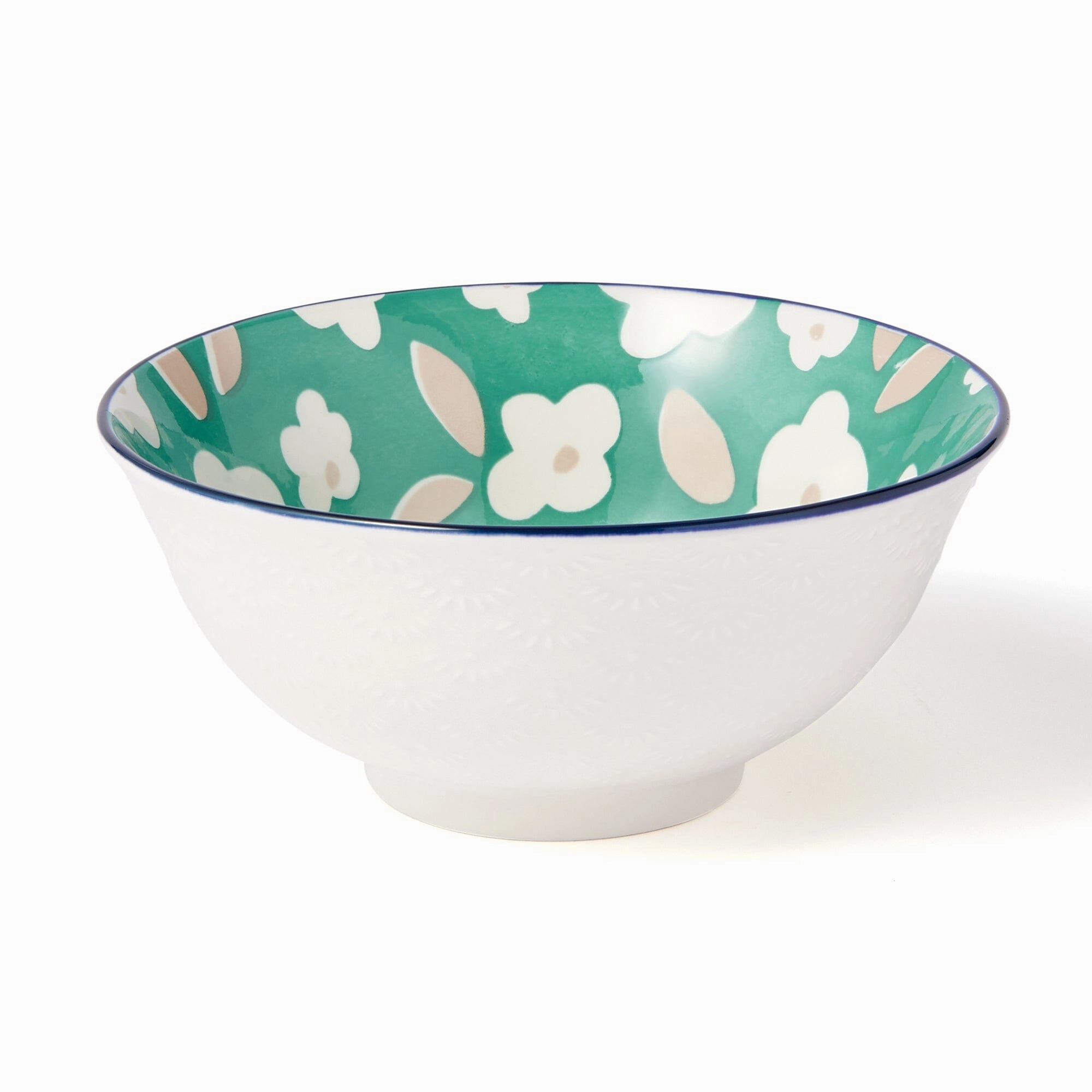 Iroiro Large Bowl Retroflowerhand-painted ceramic bowl