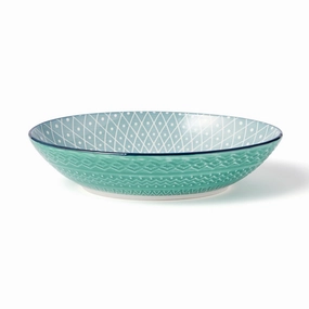 Iroiro Oval Plate Fibonaccihand-painted ceramic bowl