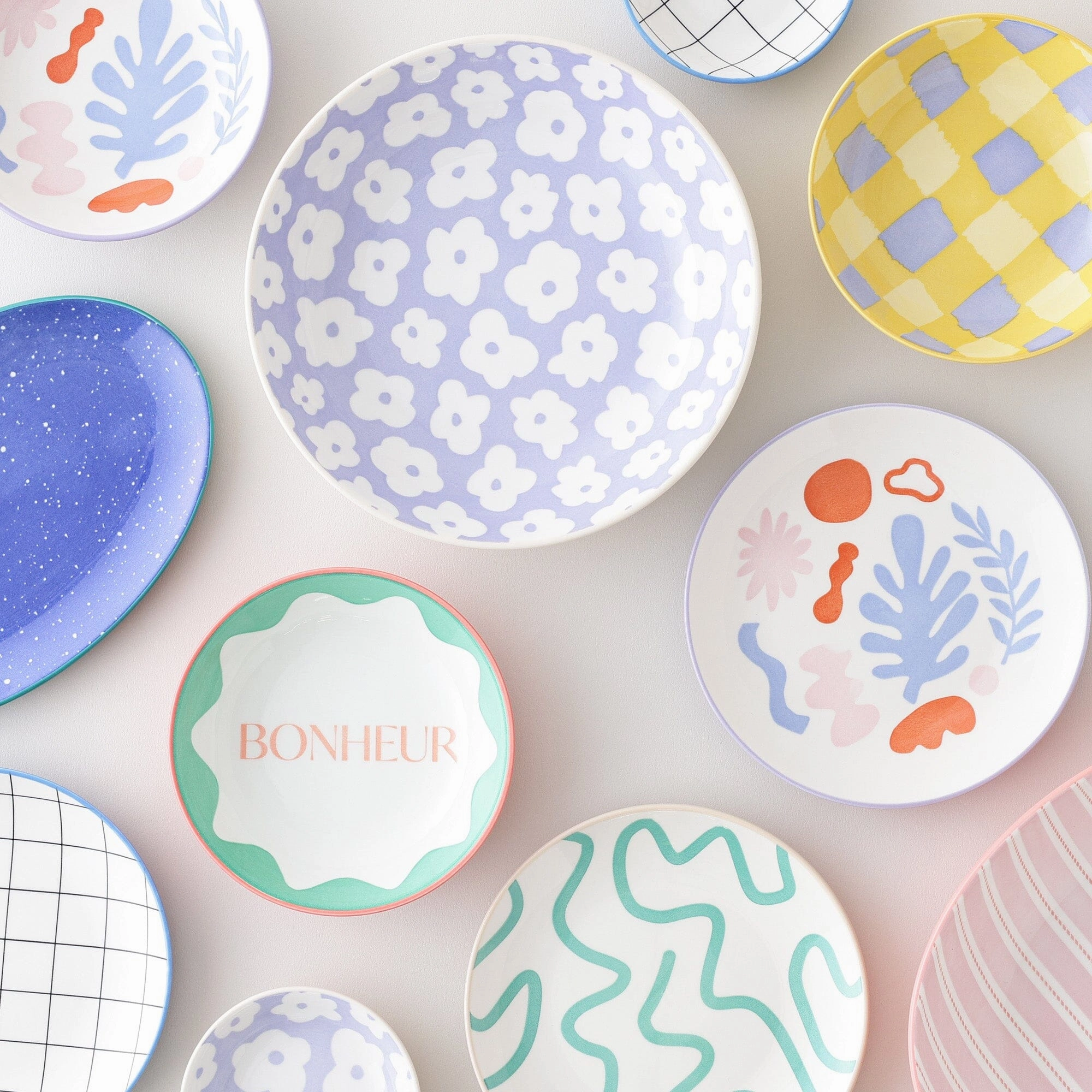 Iroiro Oval Plates Splatter