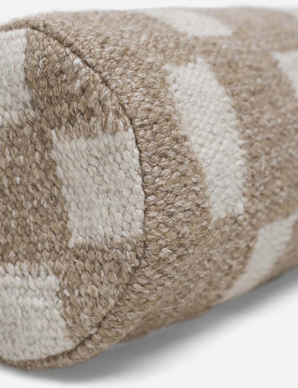 Irregular Checkerboard Bolster Pillow by Sarah Sherman Samuel