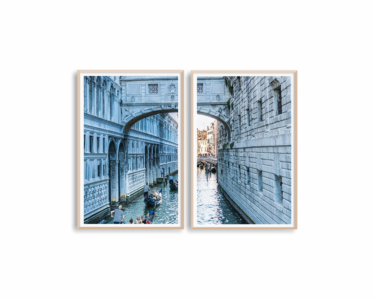 Italy Venice Riverin The City Set Includes Two Prints