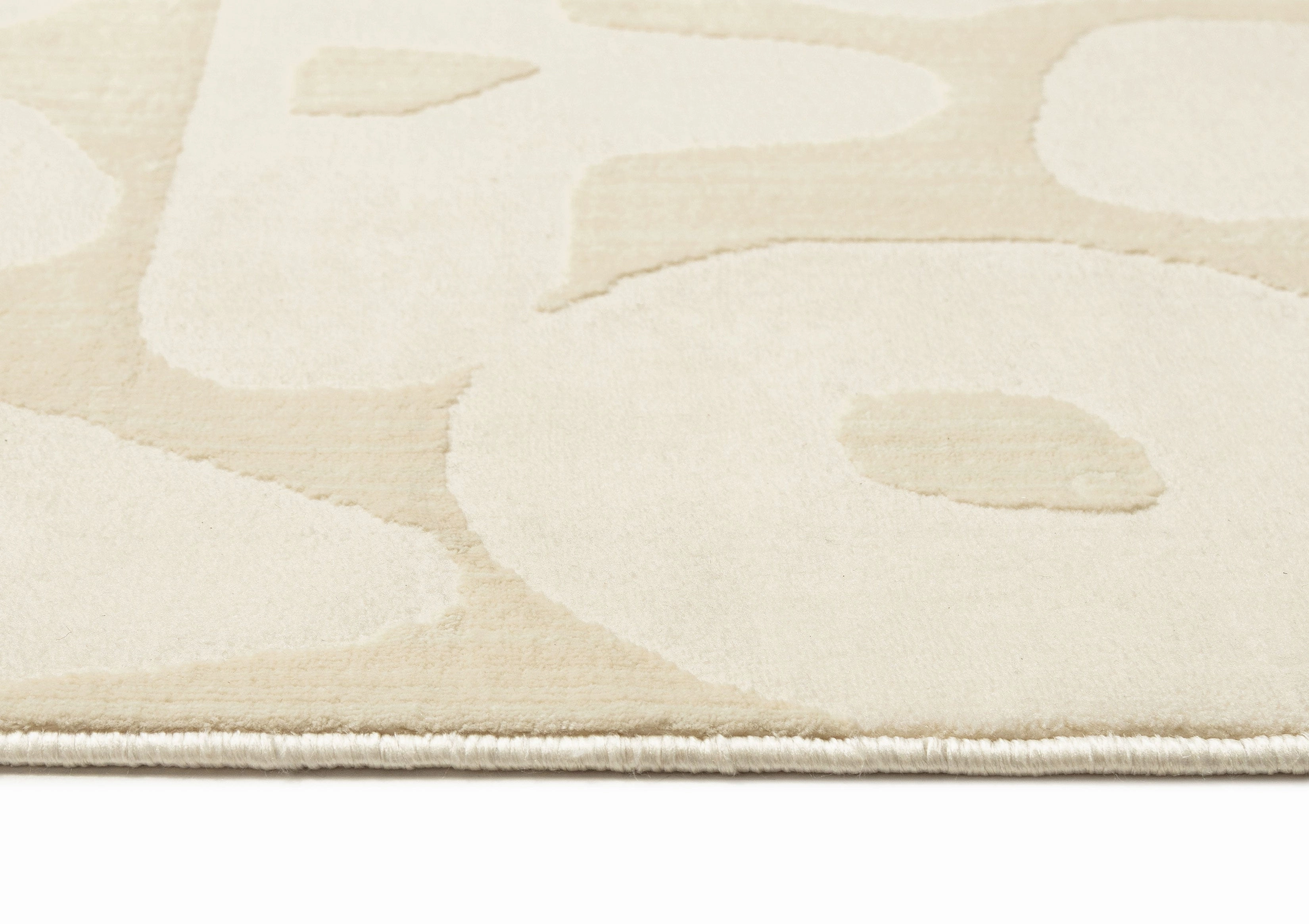 Izar Neutral Abstract Washable Rug