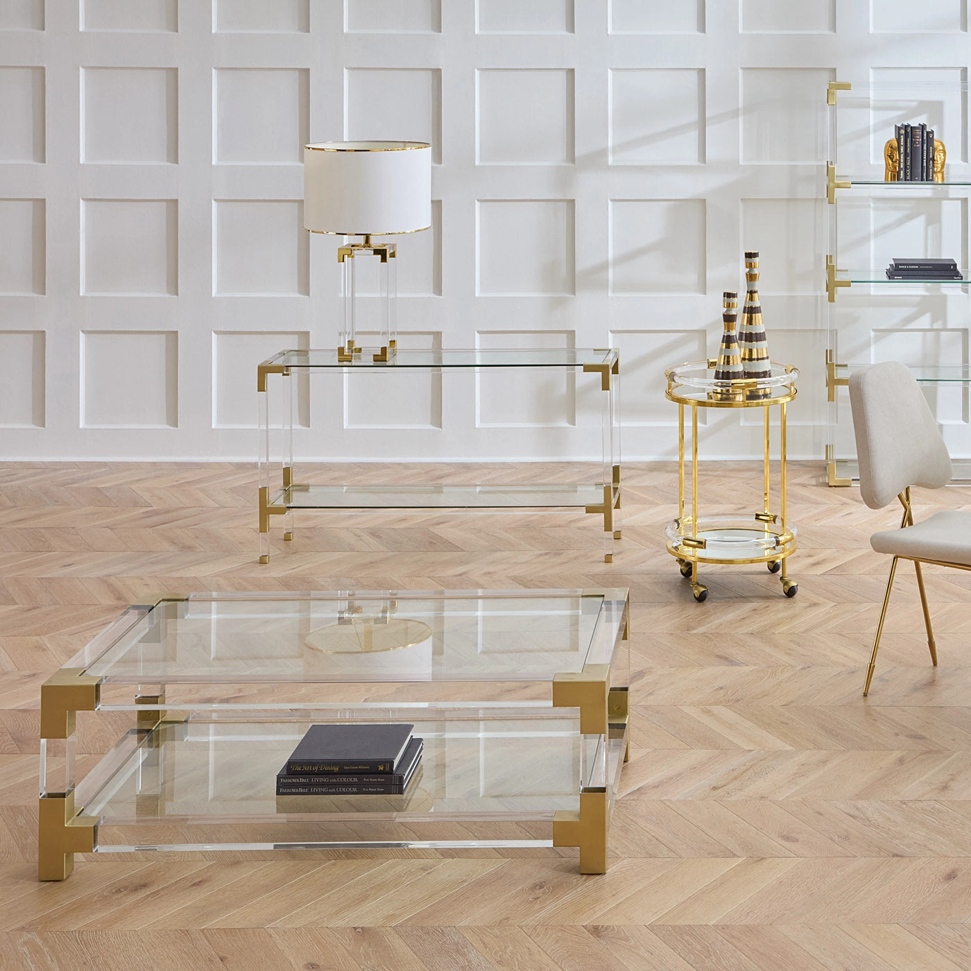 Jacques Round Bar Cart