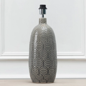 Jadis Lamp Base Greyreplacement lampshade,White Linen Drum Lampshade for Table or Floor Lamp