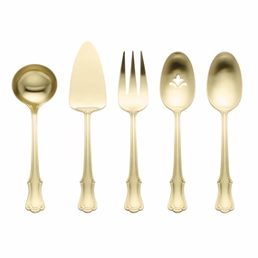 James Street Champagne Satin 5 Piece Hostess Setboho style dinner plates for special occasions 