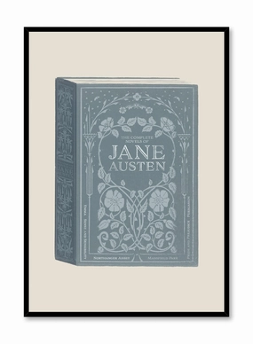 Jane Austen Book Cover, Posterpop culture themed posters