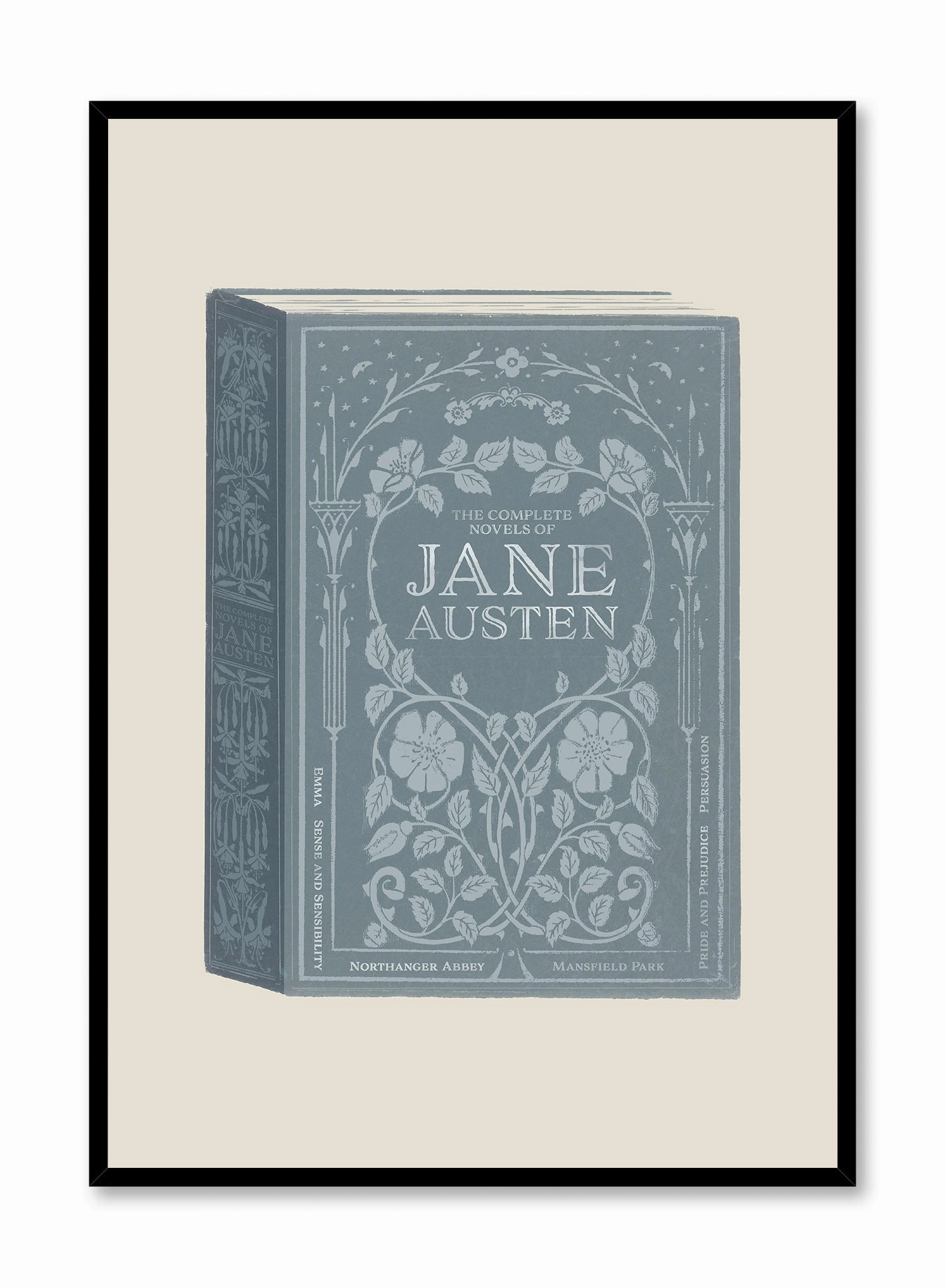 Jane Austen Book Cover, Posterpop culture themed posters
