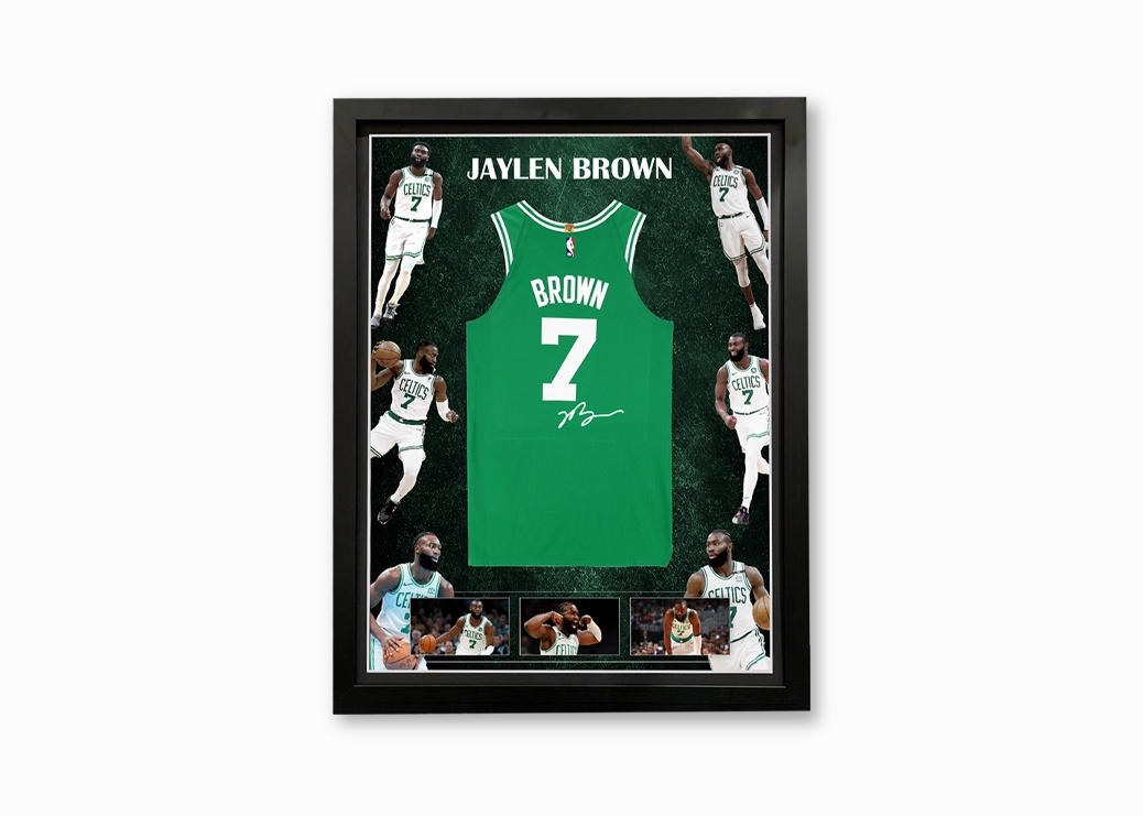 Jaylen Brown Hand Signed Jersey - Framedhandmade souvenirs