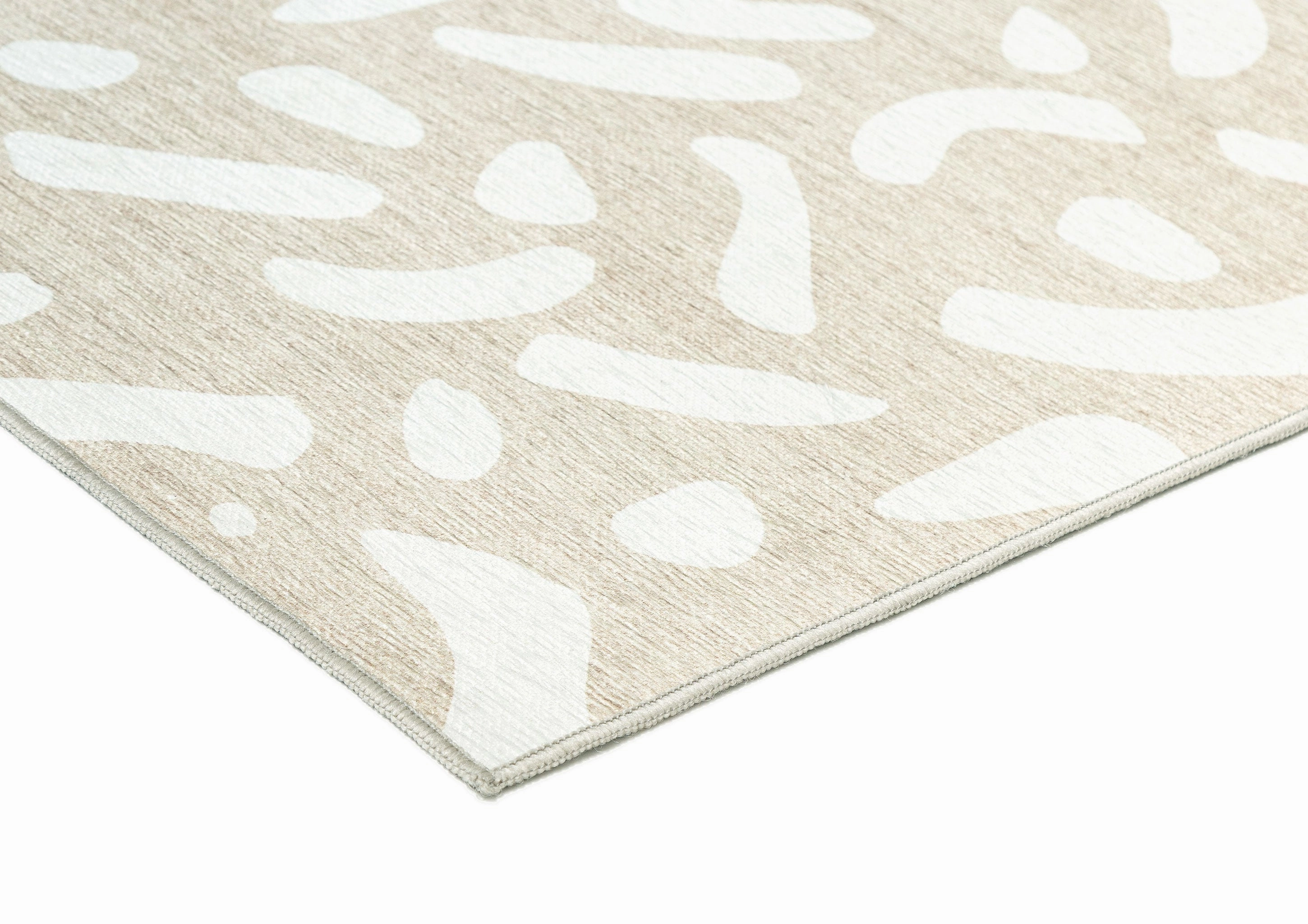 Jazlyn Beige Cream Indoor Outdoor Washable Rug *NO RETURNS UNLESS FAULTY