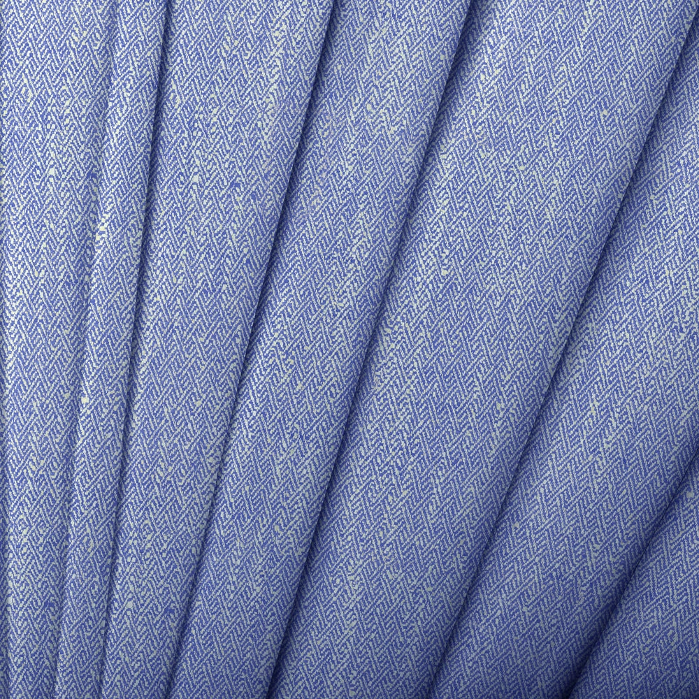 Jedburgh Textured Woven Made to Measure Curtains Cobalt