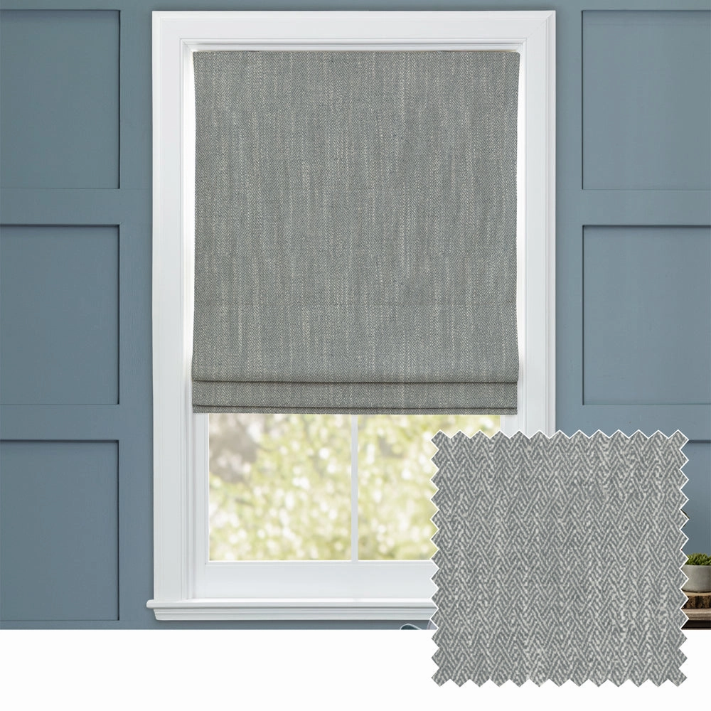 Jedburgh Textured Woven Made to Measure Roman Blinds Charcoalhome decor ,wall decor 