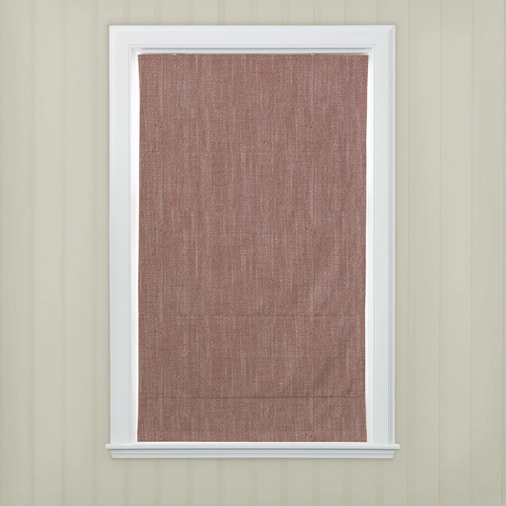 Jedburgh Textured Woven Made to Measure Roman Blinds Garnet