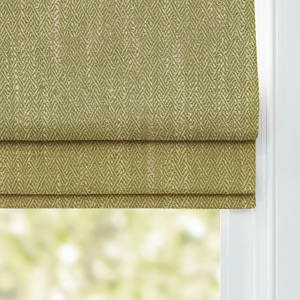 Jedburgh Textured Woven Made to Measure Roman Blinds Meadow