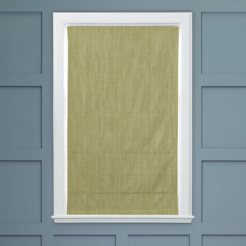 Jedburgh Textured Woven Made to Measure Roman Blinds Meadow