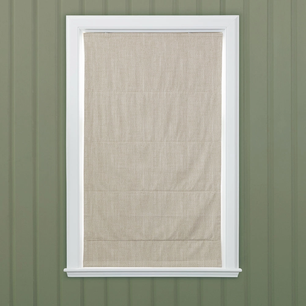 Jedburgh Textured Woven Made to Measure Roman Blinds Natural