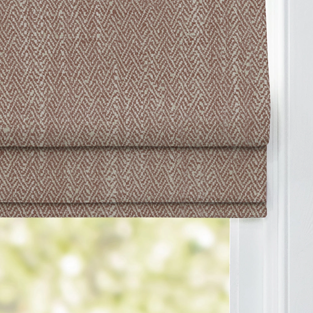 Jedburgh Textured Woven Made to Measure Roman Blinds Rust