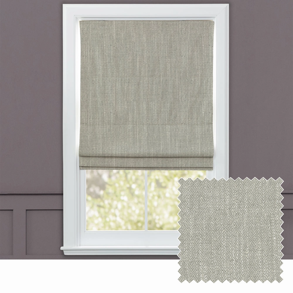 Jedburgh Textured Woven Made to Measure Roman Blinds Silverhome decor ,wall decor 