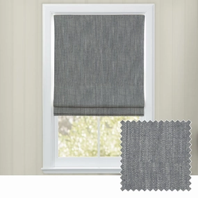 Jedburgh Textured Woven Made to Measure Roman Blinds Slatebedding sets ,throw blankets 