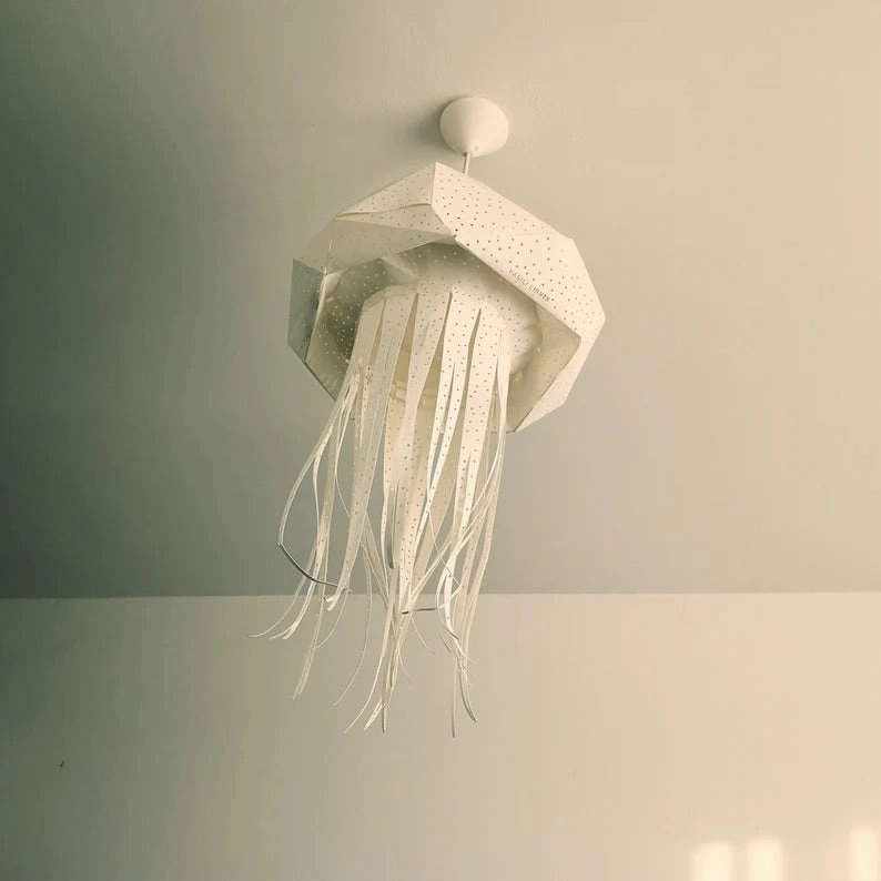 Jelly Fish Origami Ceiling Light