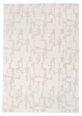 Jessie Ivory Cream Abstract Textured Rug *NO RETURNS UNLESS FAULTYmodern color block patchwork rug