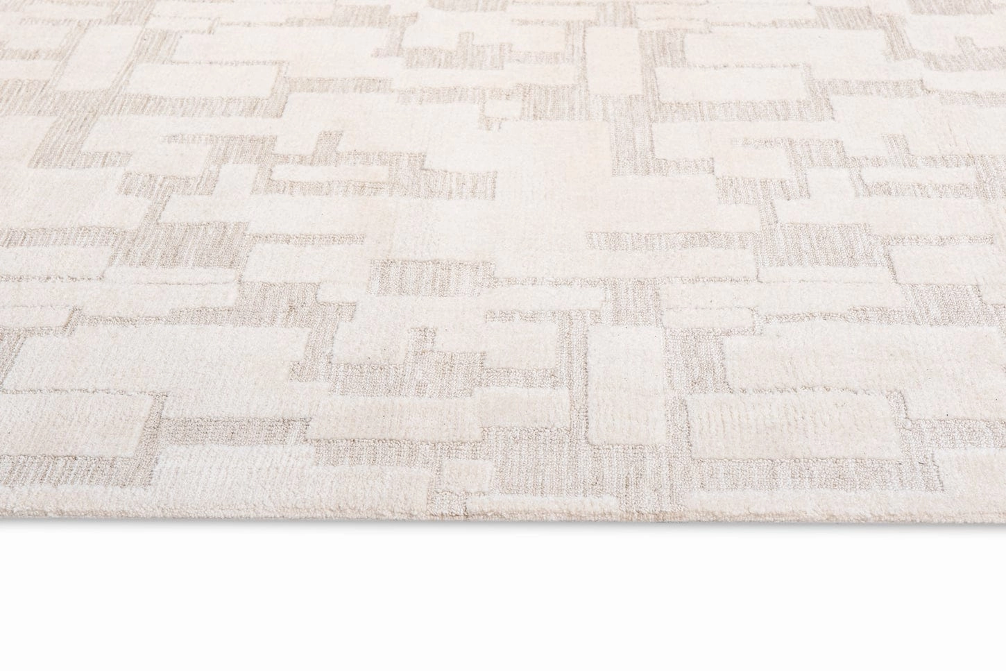 Jessie Ivory Cream Abstract Textured Rug *NO RETURNS UNLESS FAULTY